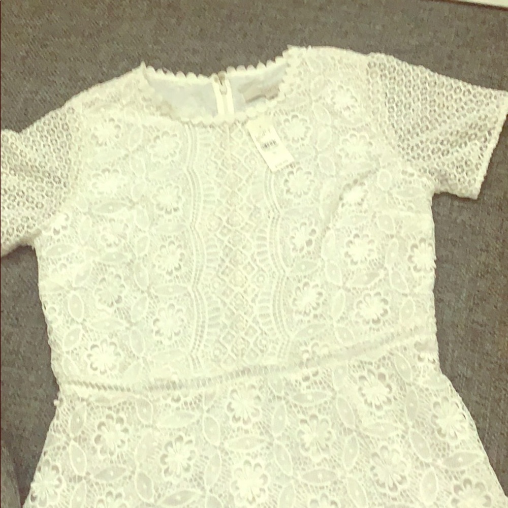 NWT very delicate white dress